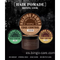 Cera para el cabello con control de bordes y brillo de peinado fuerte